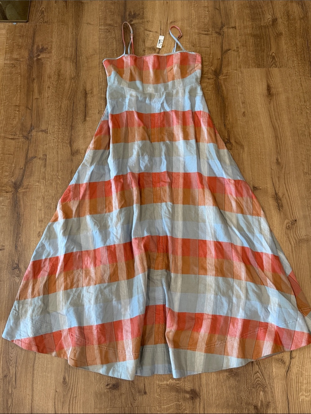 Madewell Empire-Waist Midi Dress in Plaid - Picture 7 of 8